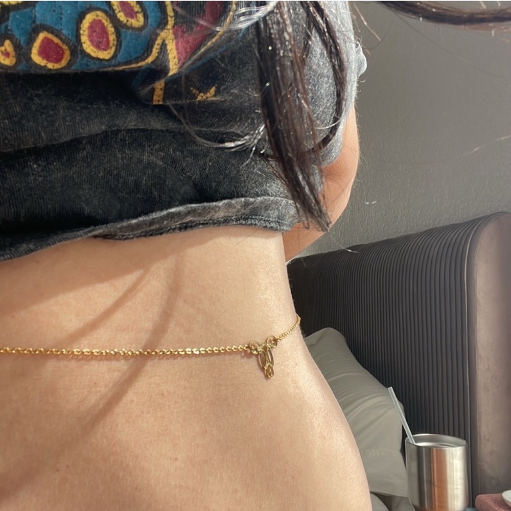 Geometric 16k gold plated Belly Chain